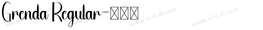 Grenda Regular字体转换